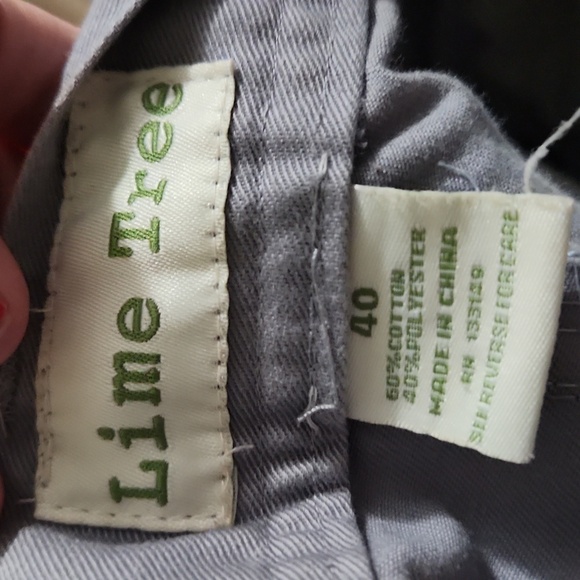 Lime Tree Gray Cargo Shorts Size 40 - Picture 5 of 6